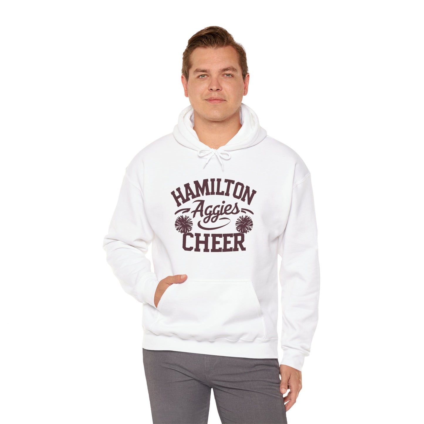 Adult Hoodie Sweatshirt \ Hamilton Aggies Cheer \ HAC2