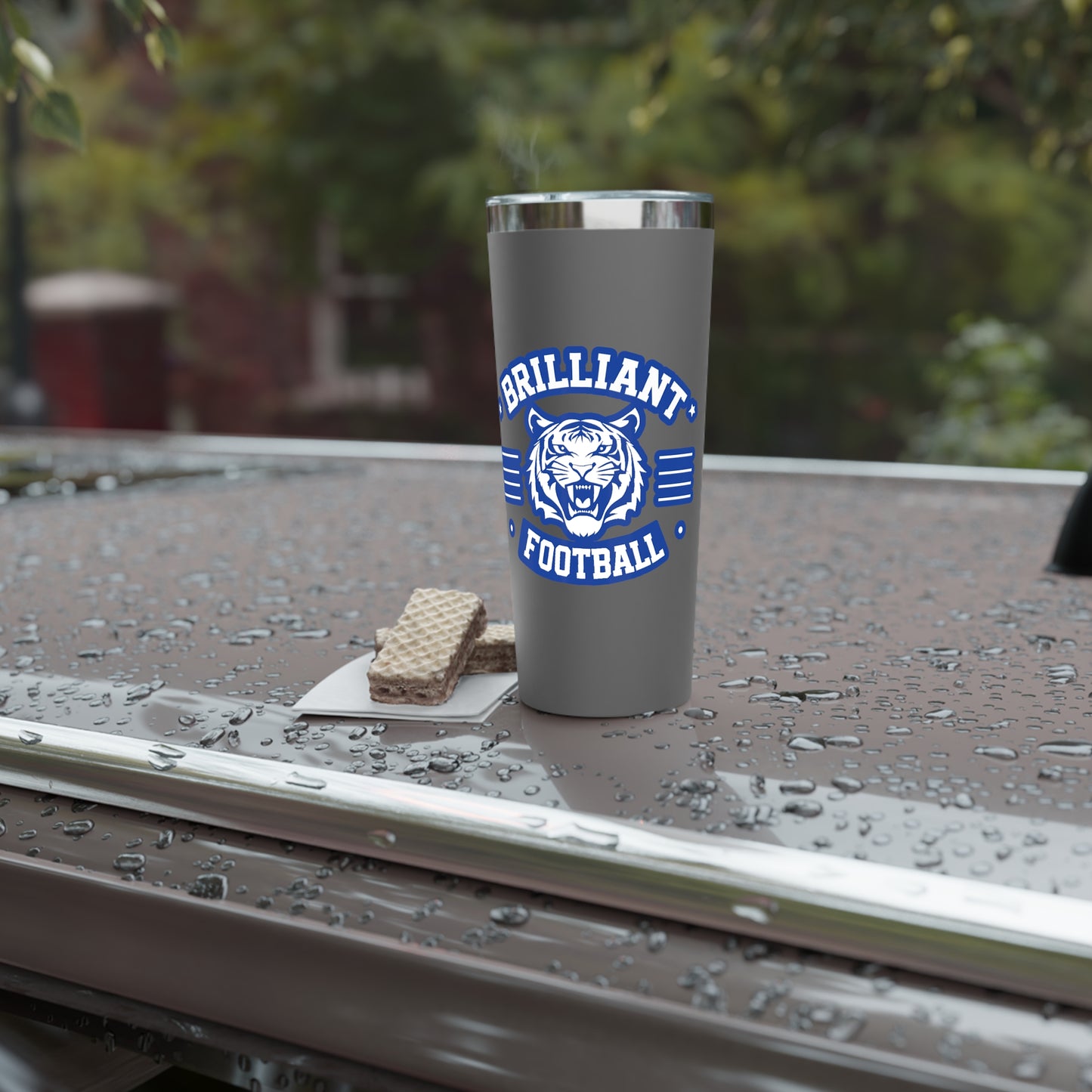 22oz Copper Insulated Tumbler \ Brilliant Tigers Football \ BTF2