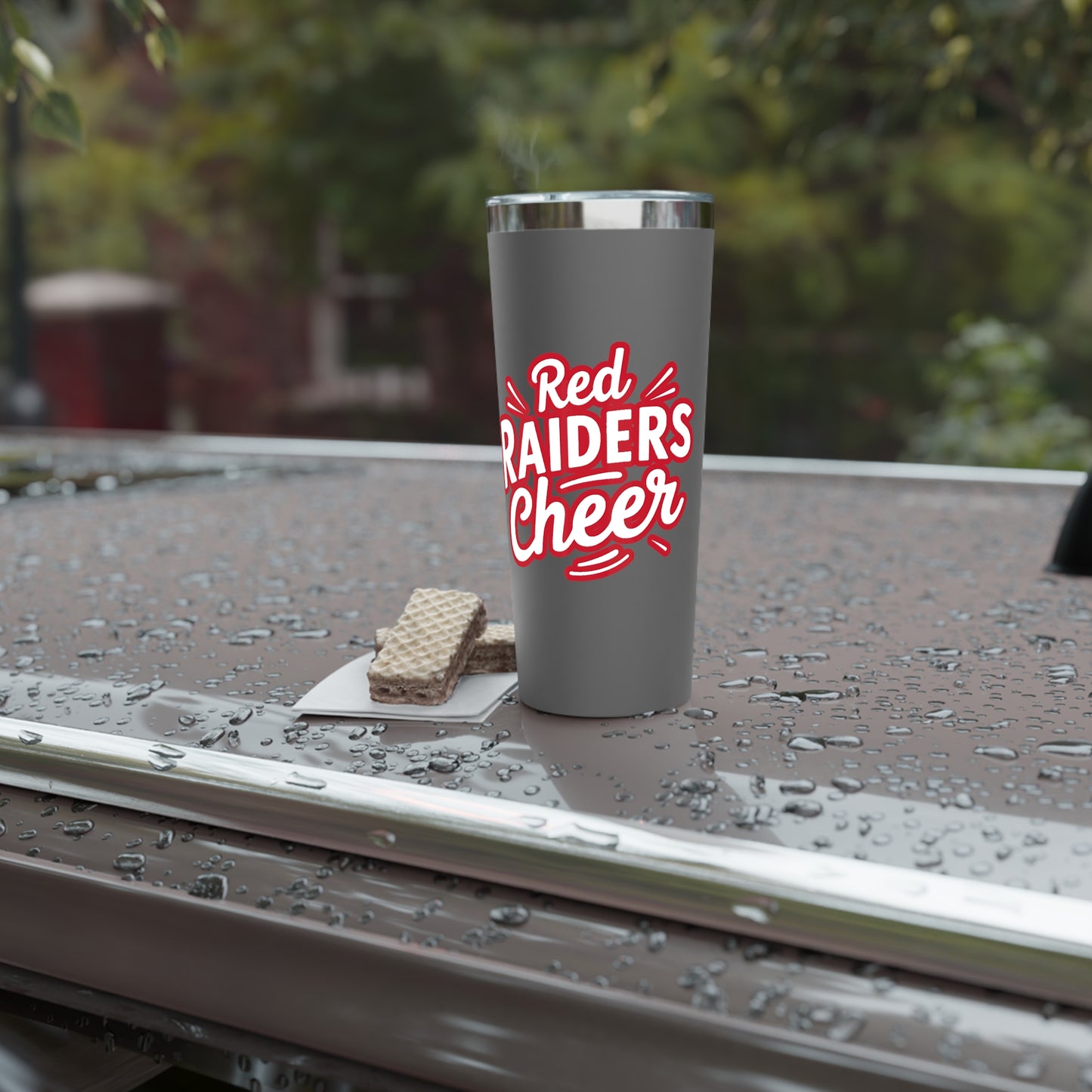 22oz Copper Insulated Tumbler \ Marion County Red Raiders Cheer \ MCC1