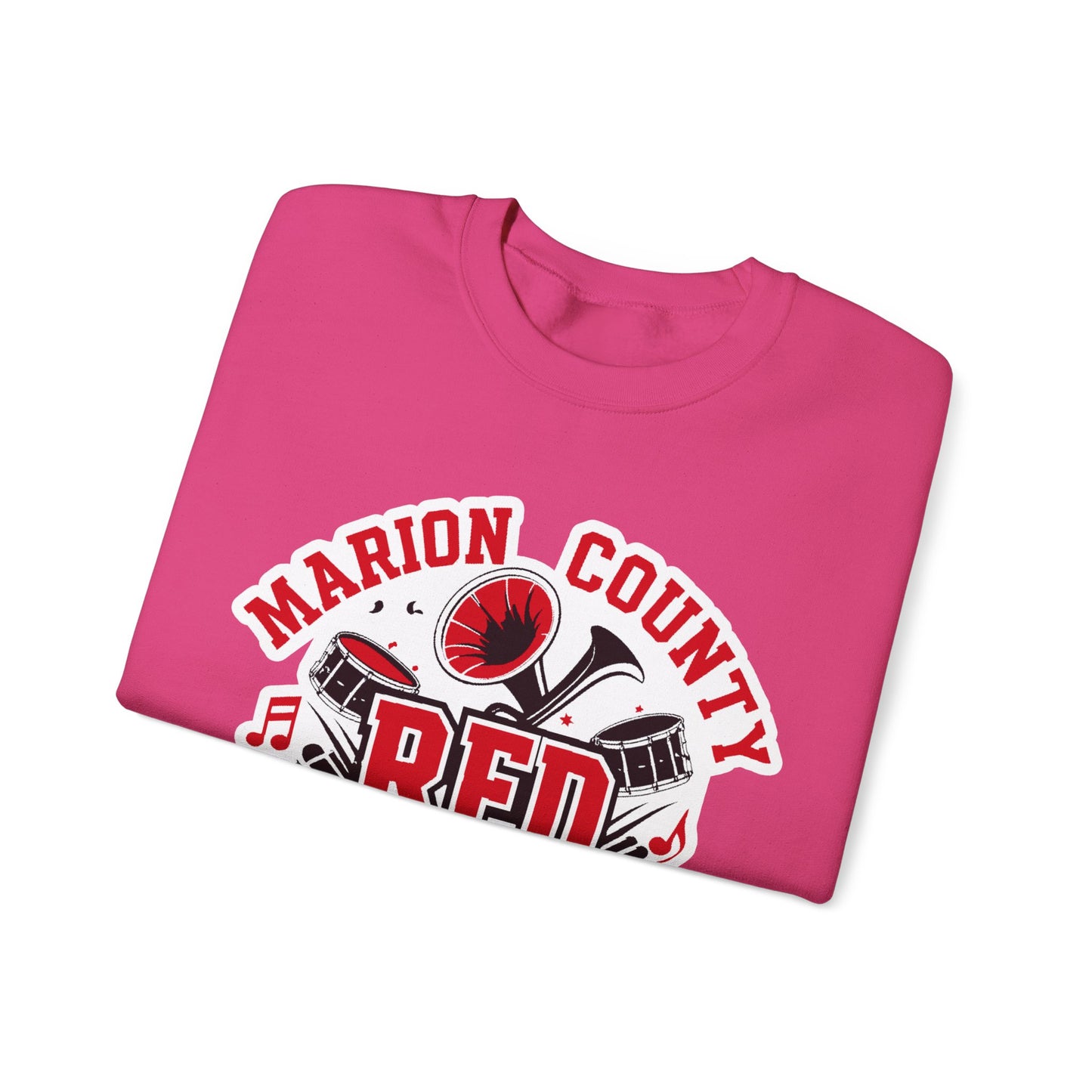 Adult Crewneck Sweatshirt \ Marion County Red Raiders Band \ MCB2