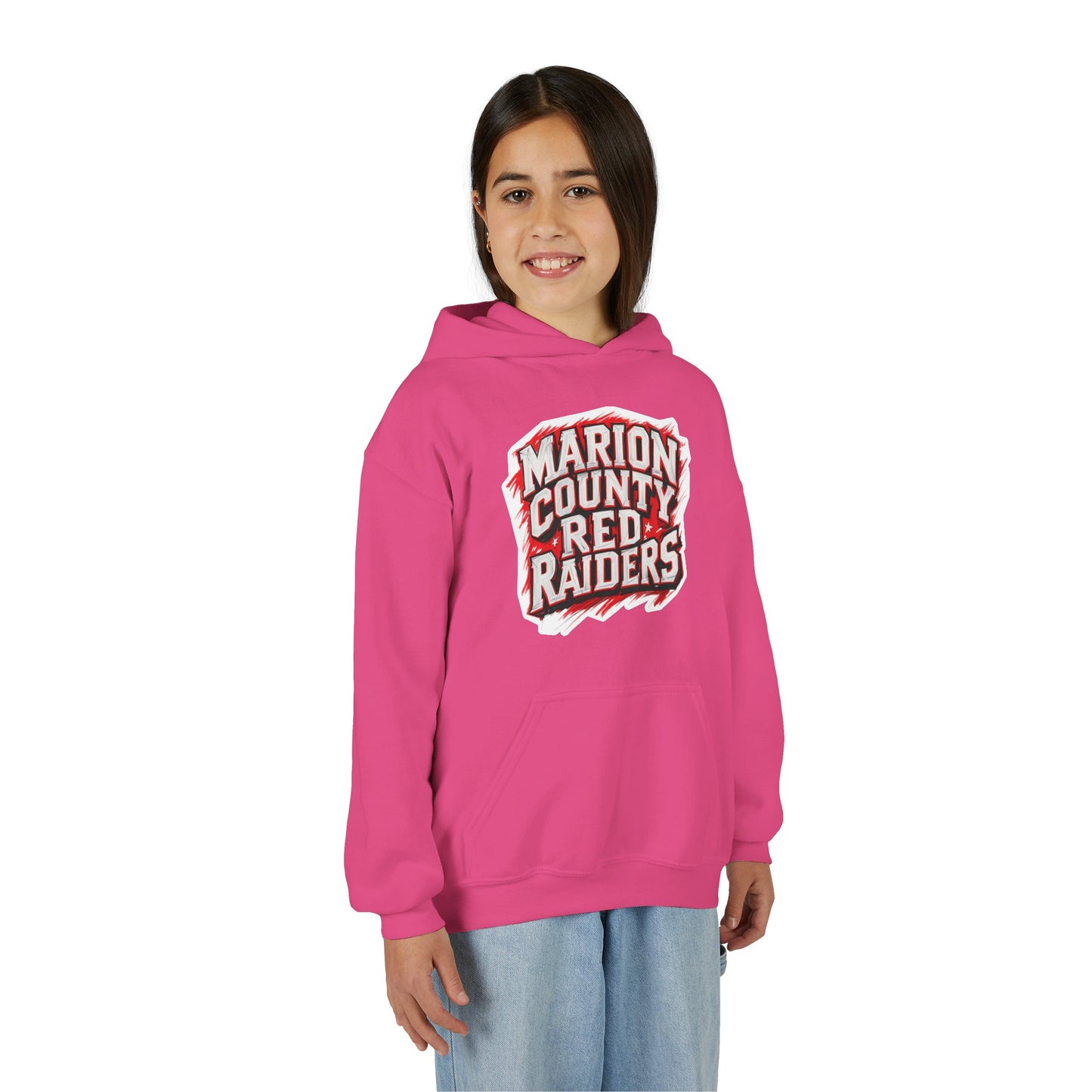 Youth Hoodie Sweatshirt \ Marion County Red Raiders \ MC1