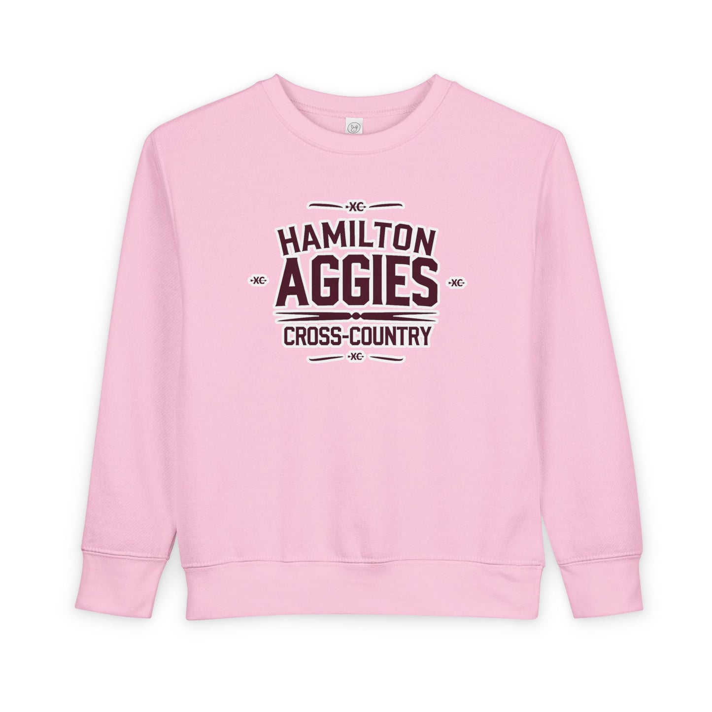 Toddler Crewneck Sweatshirt \ Hamilton Aggies Cross-Country \ HCC1