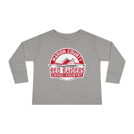 Toddler Long Sleeve Tee \ Marion County Red Raiders Cross-Country \ MCCC1