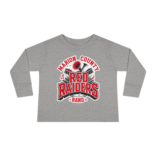 Toddler Long Sleeve Tee \ Marion County Red Raiders Band \ MCB2