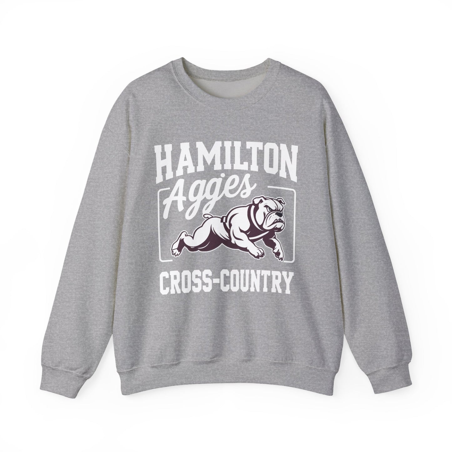 Adult Crewneck Sweatshirt \ Hamilton Aggies Cross-Country \ HCC2