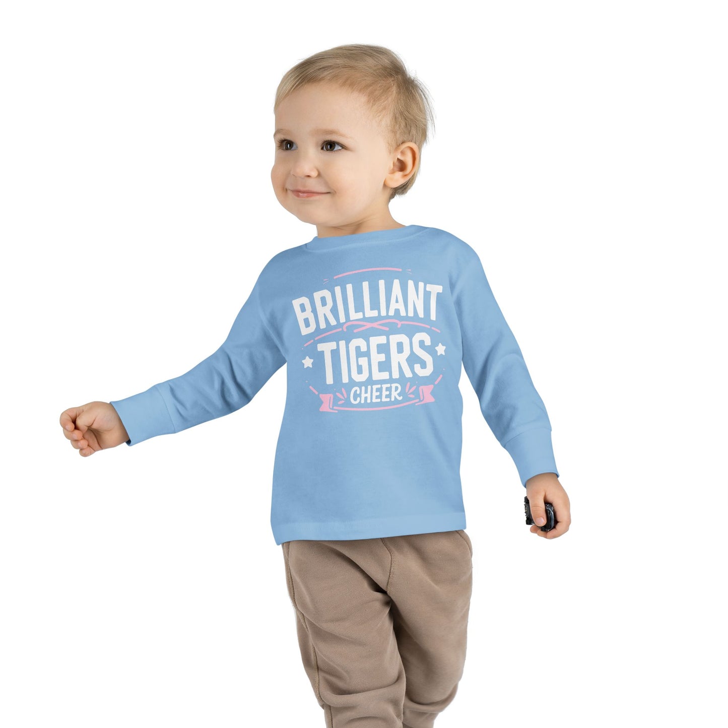 Toddler Long Sleeve Tee \ Brilliant Tigers Cheer \ BTC2