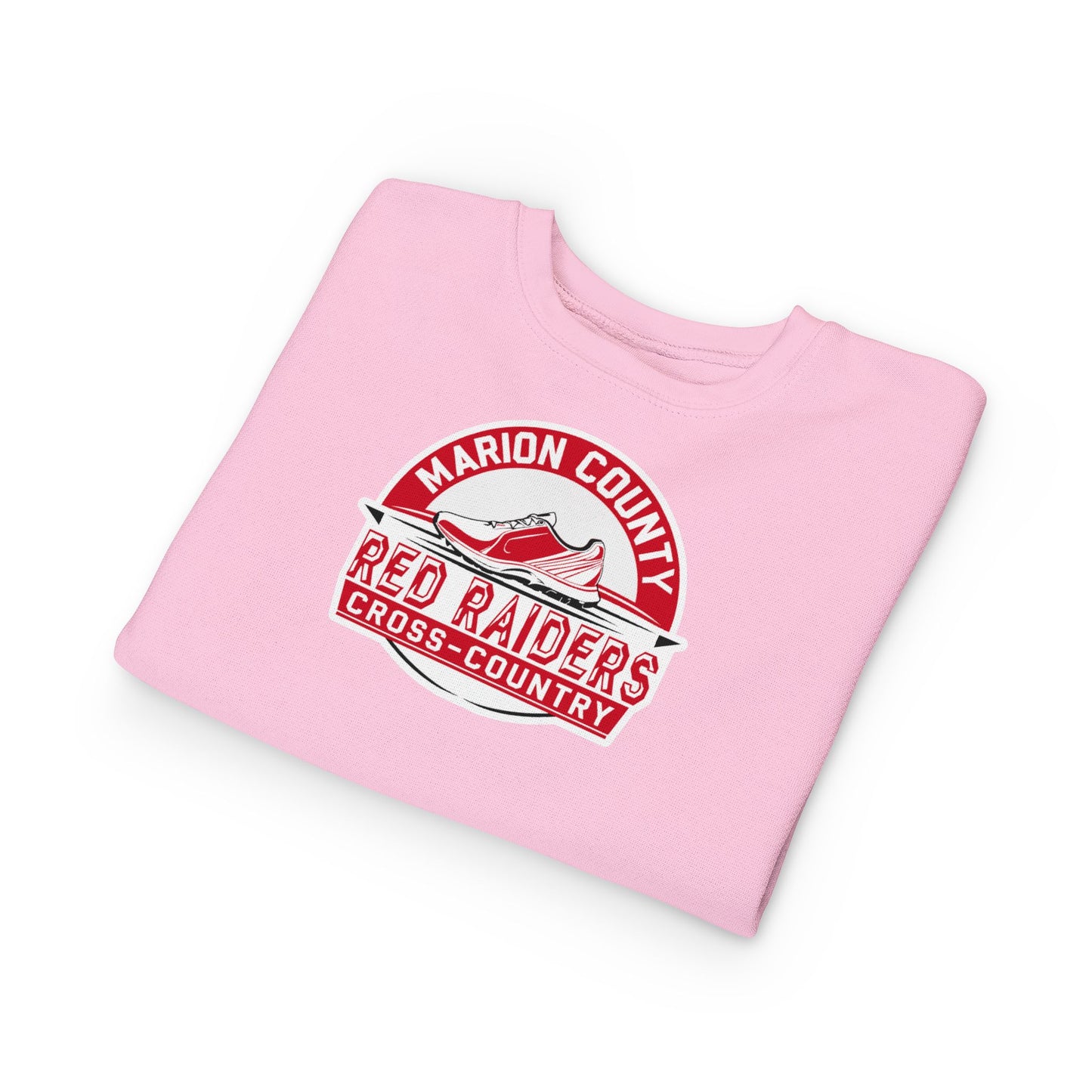 Toddler Crewneck Sweatshirt \ Marion County Red Raiders Cross-Country \ MCCC1
