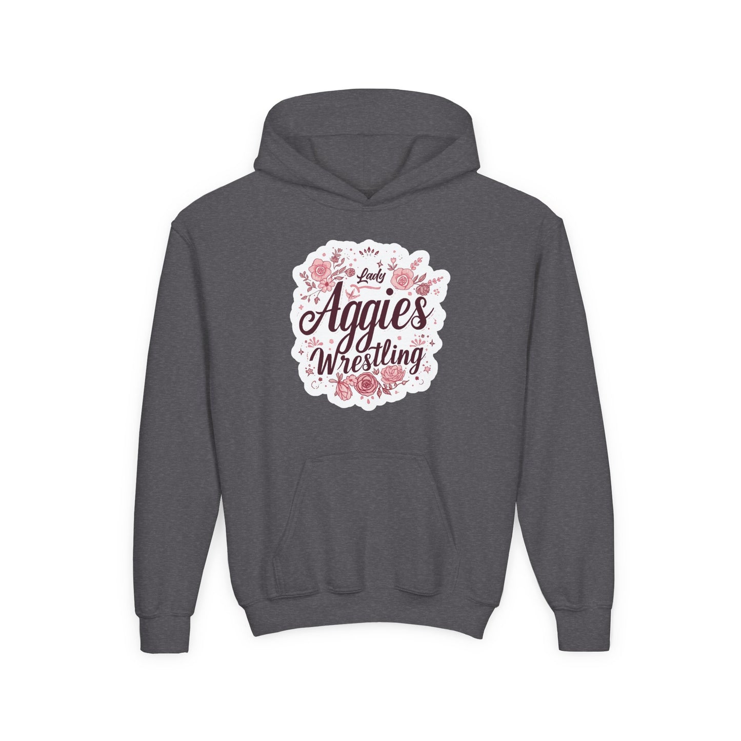 Youth Hoodie Sweatshirt \ Hamilton Aggies Wrestling \ HAWG1