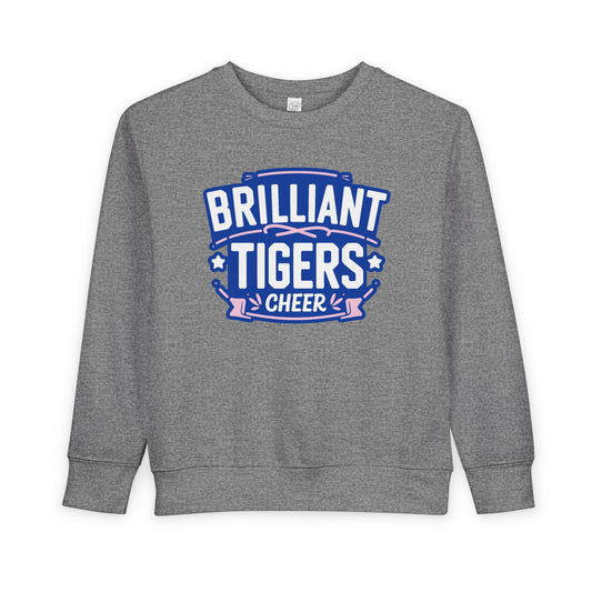 Toddler Crewneck Sweatshirt \ Brilliant Tigers Cheer \ BTC2