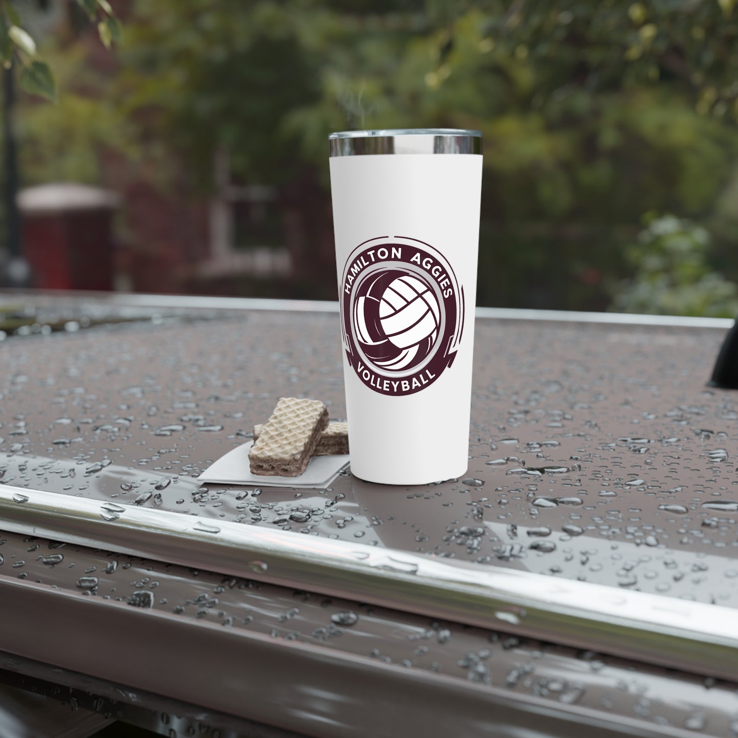 22oz Copper Insulated Tumbler \ Hamilton Aggies Volleyball \ HAV1