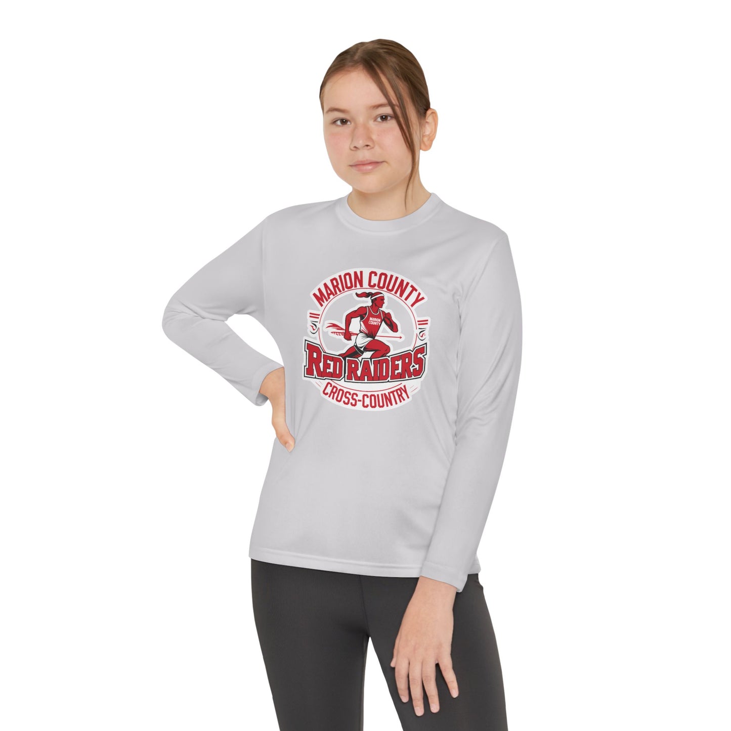 Youth Long Sleeve Tee \ Marion County Red Raiders Cross-Country \ MCCC2