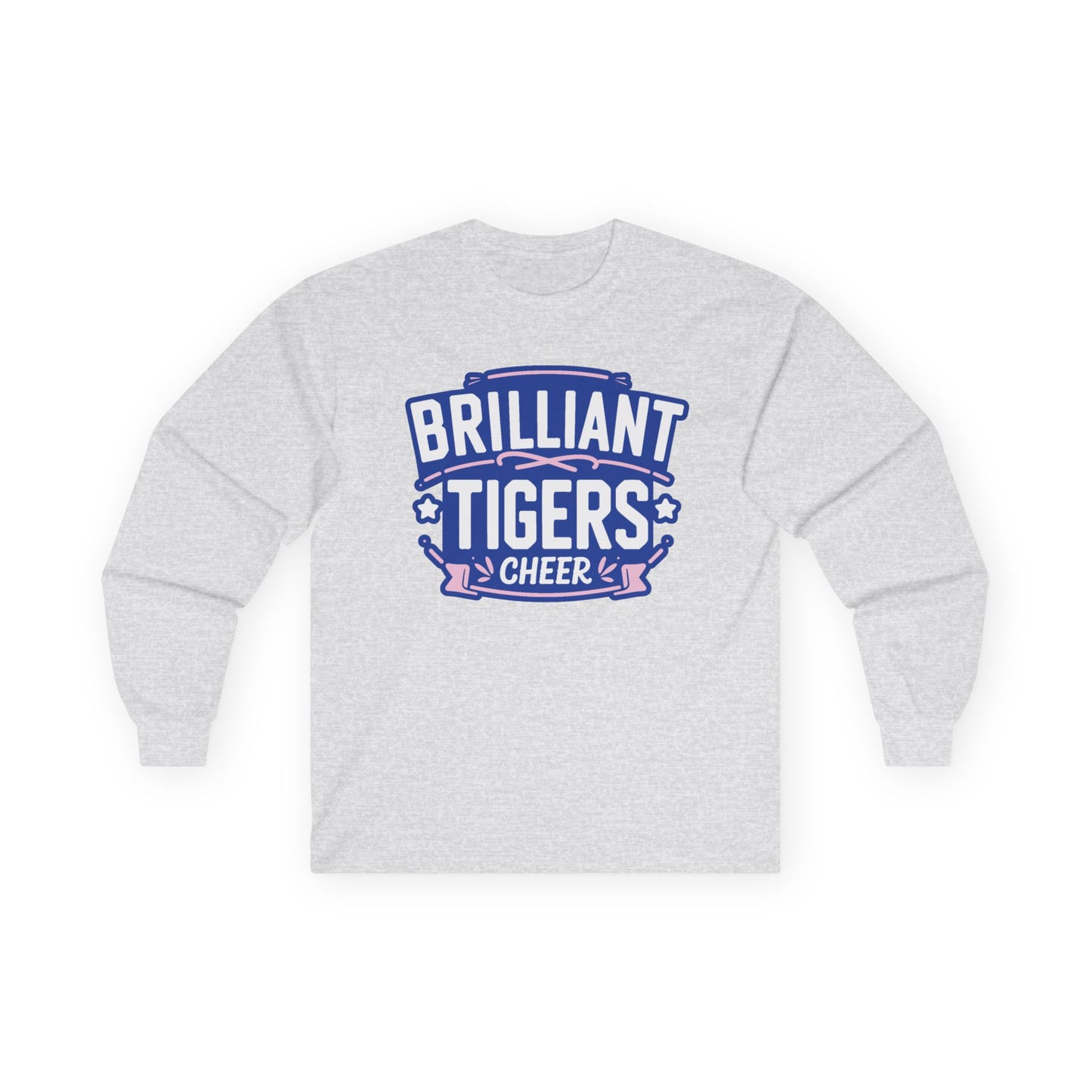 Adult Long Sleeve Tee \ Brilliant Tigers Cheer \ BTC2