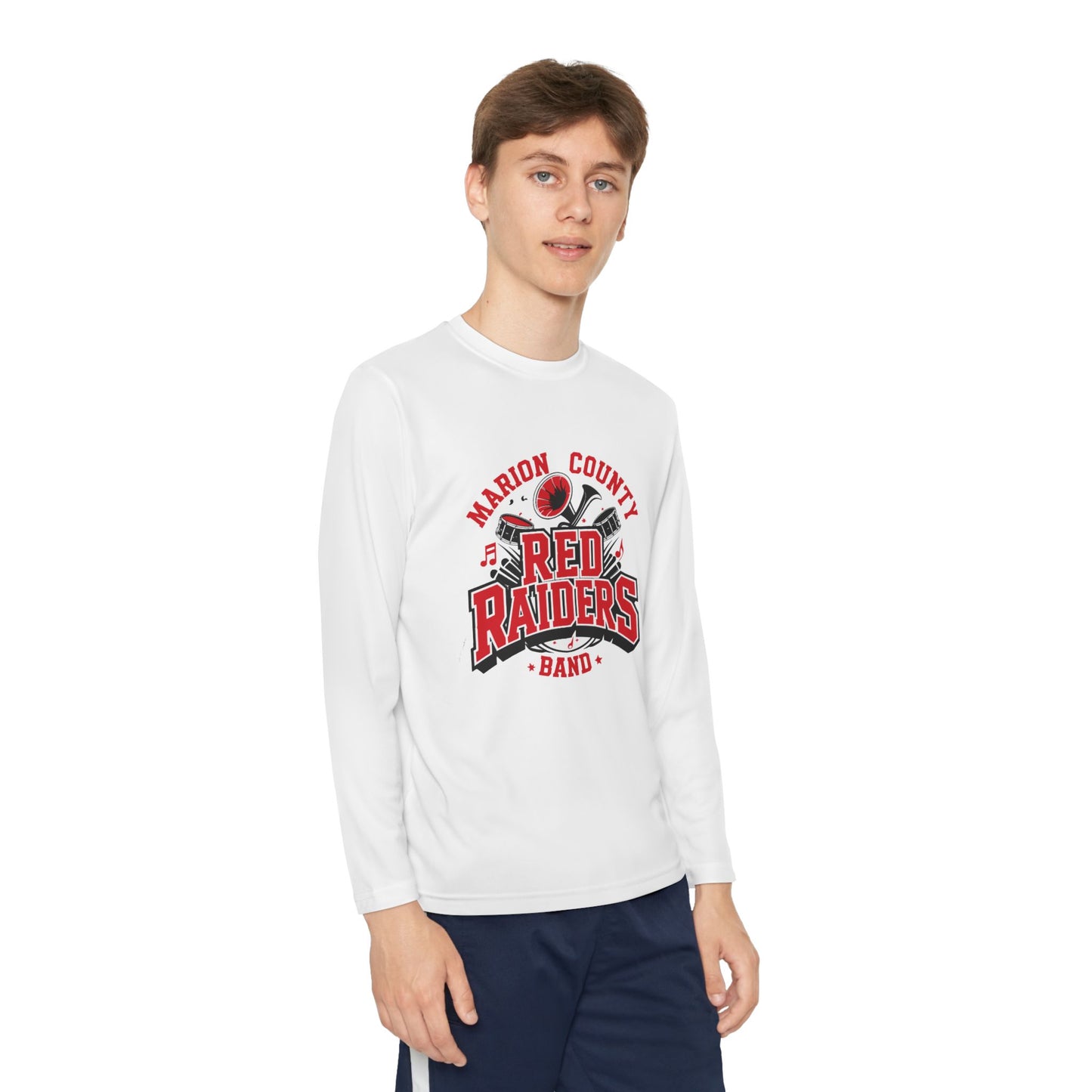 Youth Long Sleeve Shirt \ Marion County Red Raiders Band \ MCB2