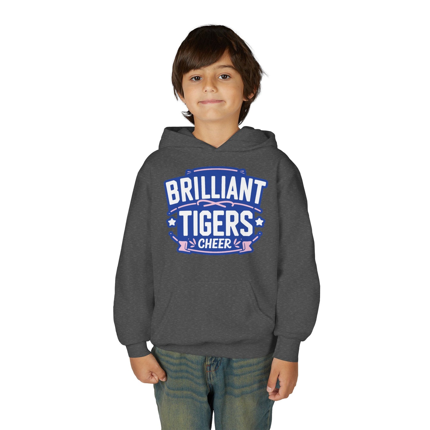 Youth Hoodie Sweatshirt \ Brilliant Tigers Cheer \ BTC2