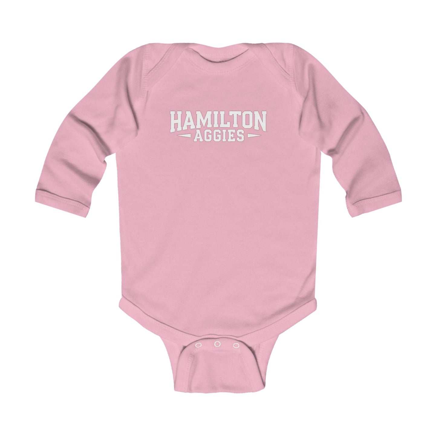 Long Sleeve Baby Bodysuit \ Hamilton Aggies \ HA3