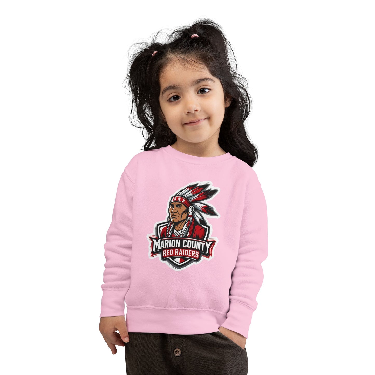 Toddler Crewneck Sweatshirt \ Marion County Red Raiders \ MC2