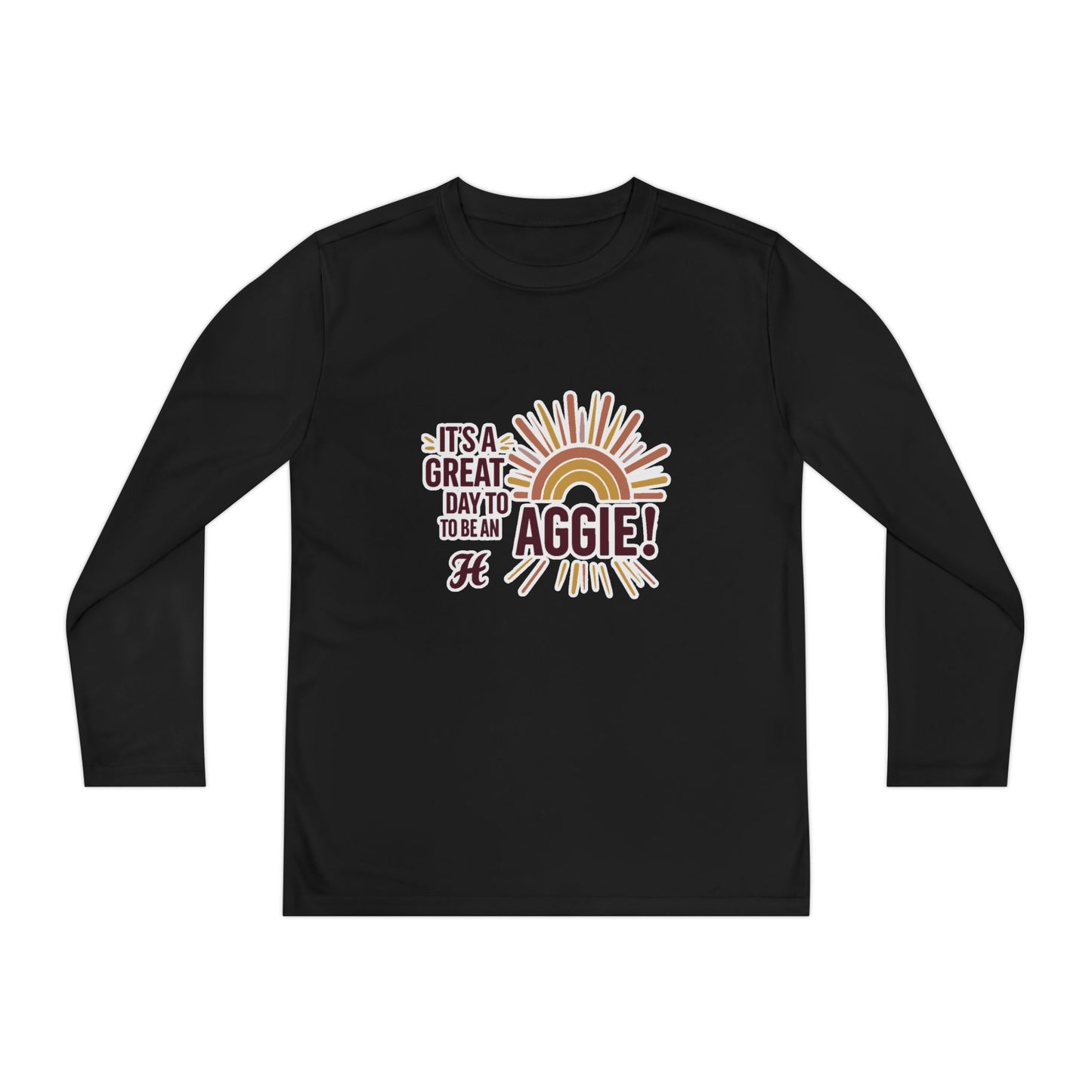 Youth Long Sleeve Tee \ It's a Great Day to be an Aggie! \ GDA1