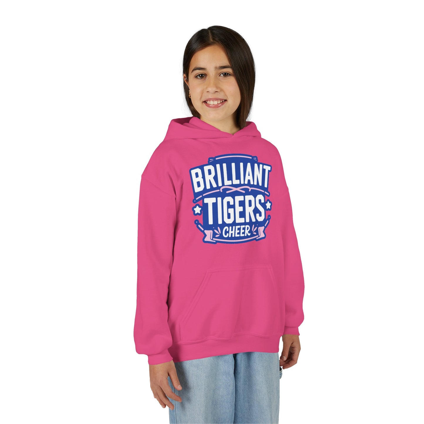 Youth Hoodie Sweatshirt \ Brilliant Tigers Cheer \ BTC2