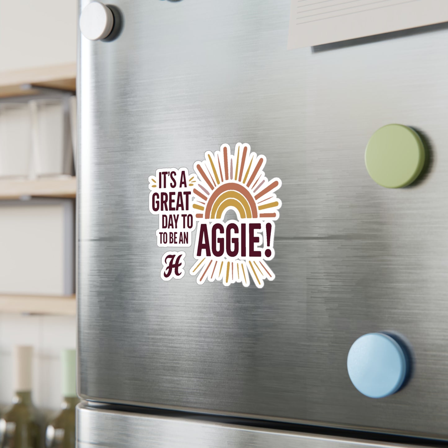 Kiss-Cut Vinyl Decal \ It's a Great Day to be an Aggie! \ GDA1