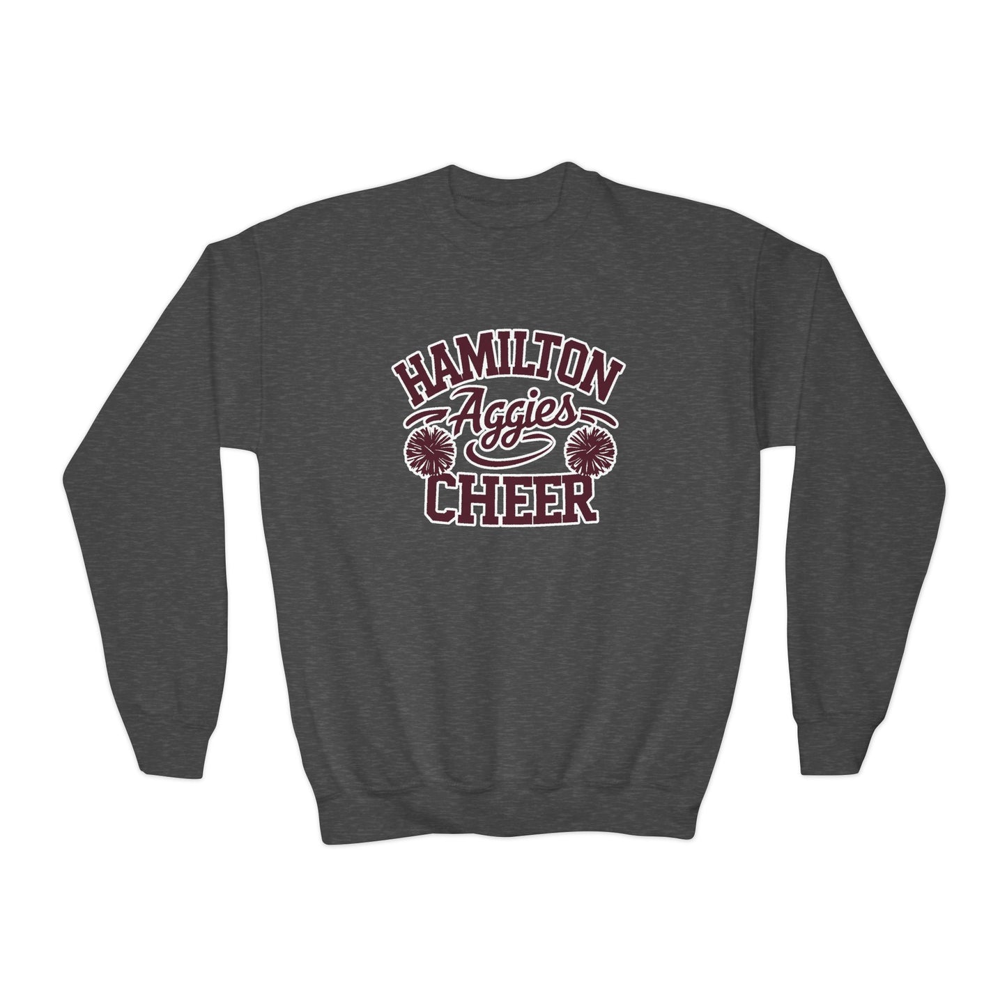 Youth Crewneck Sweatshirt \ Hamilton Aggies Cheer \ Style HAC2