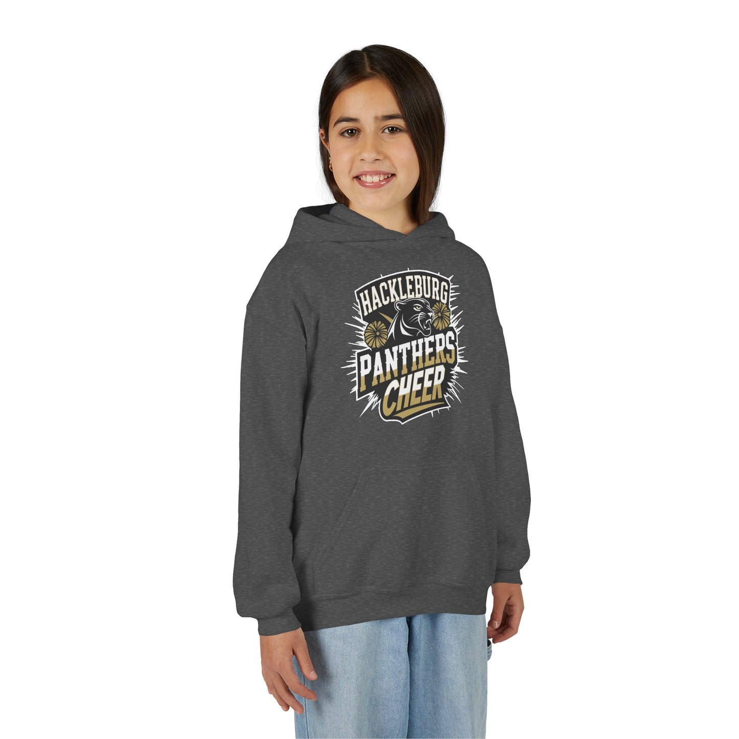 Youth Hoodie Sweatshirt \ Hackleburg Panthers Cheer \ HPC1