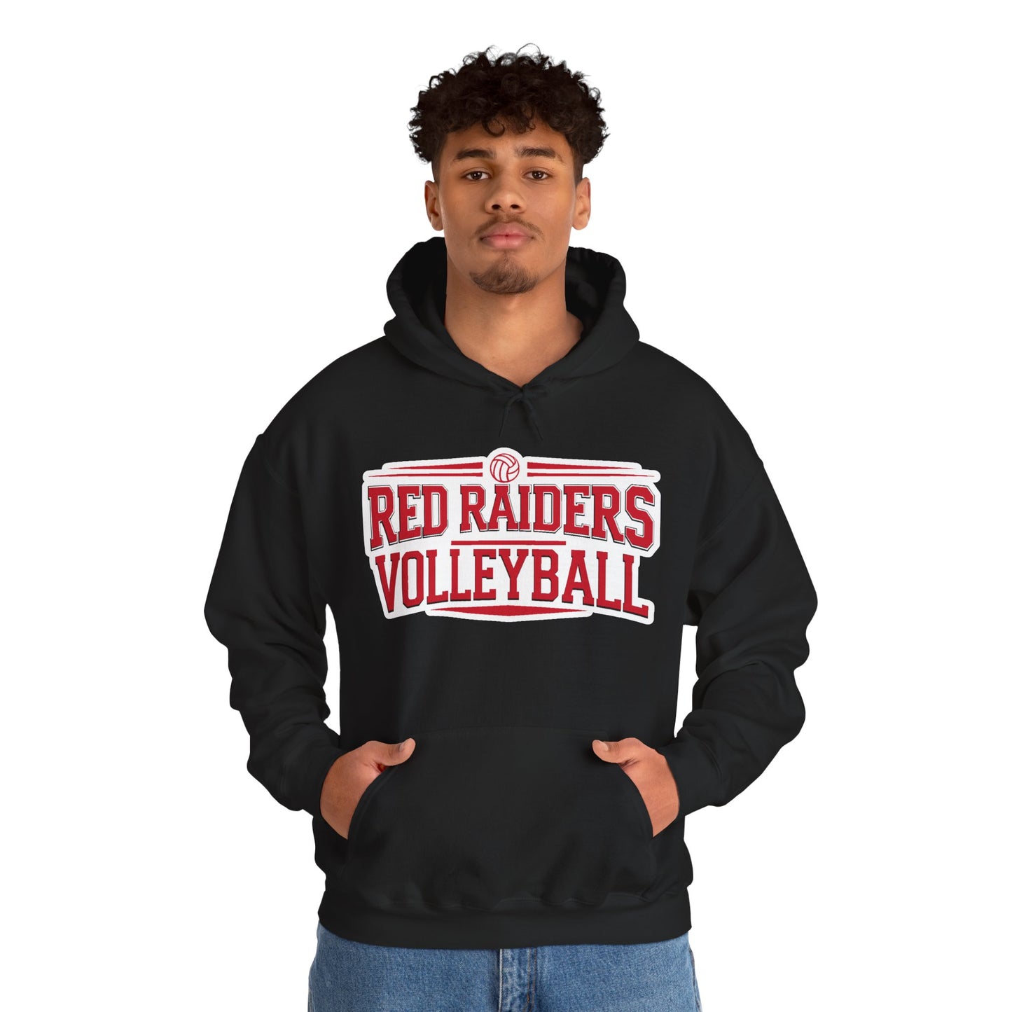 Adult Hoodie Sweatshirt \ Marion County Red Raiders Volleyball \ MCV2