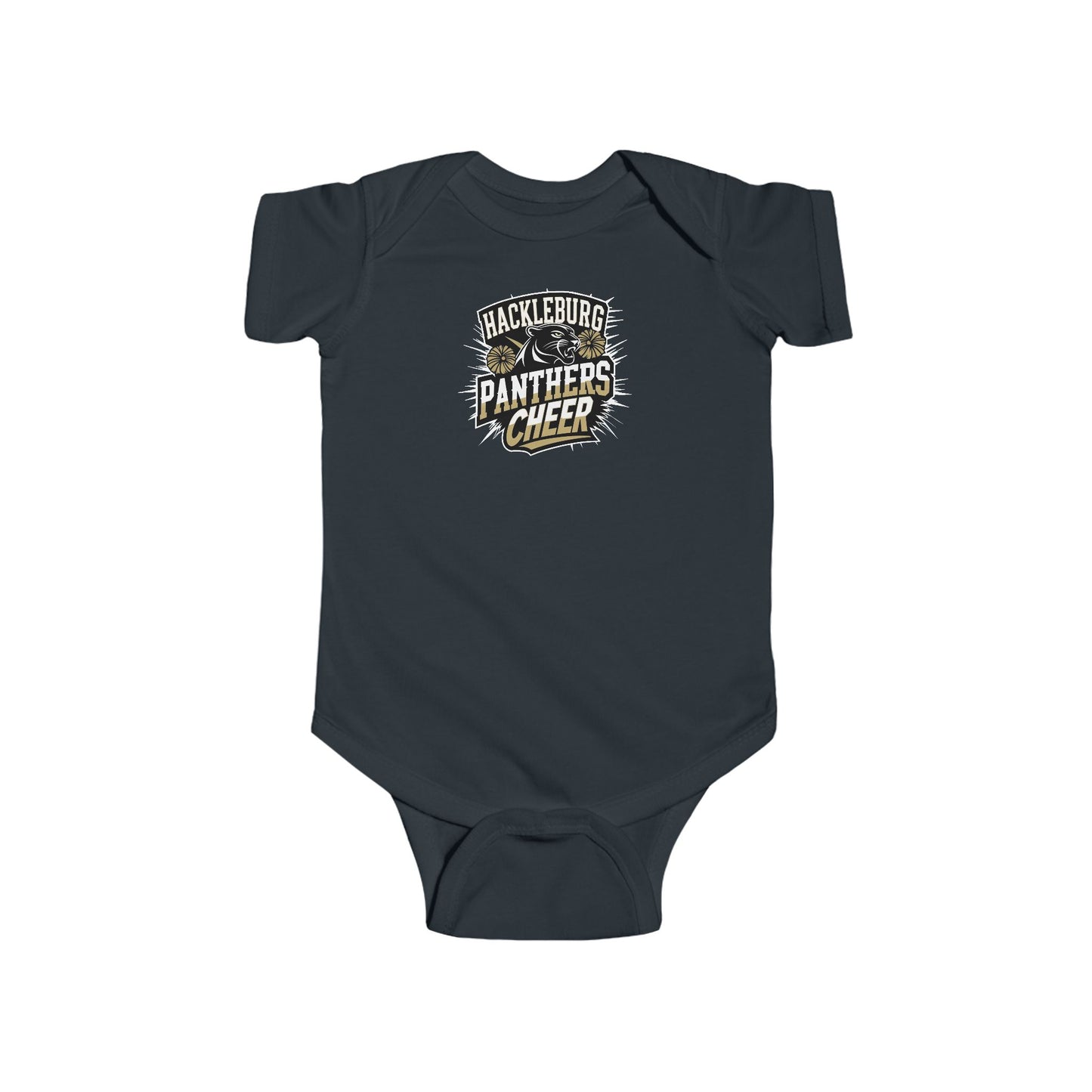Short Sleeve Baby Bodysuit \ Hackleburg Panthers \ HPC1