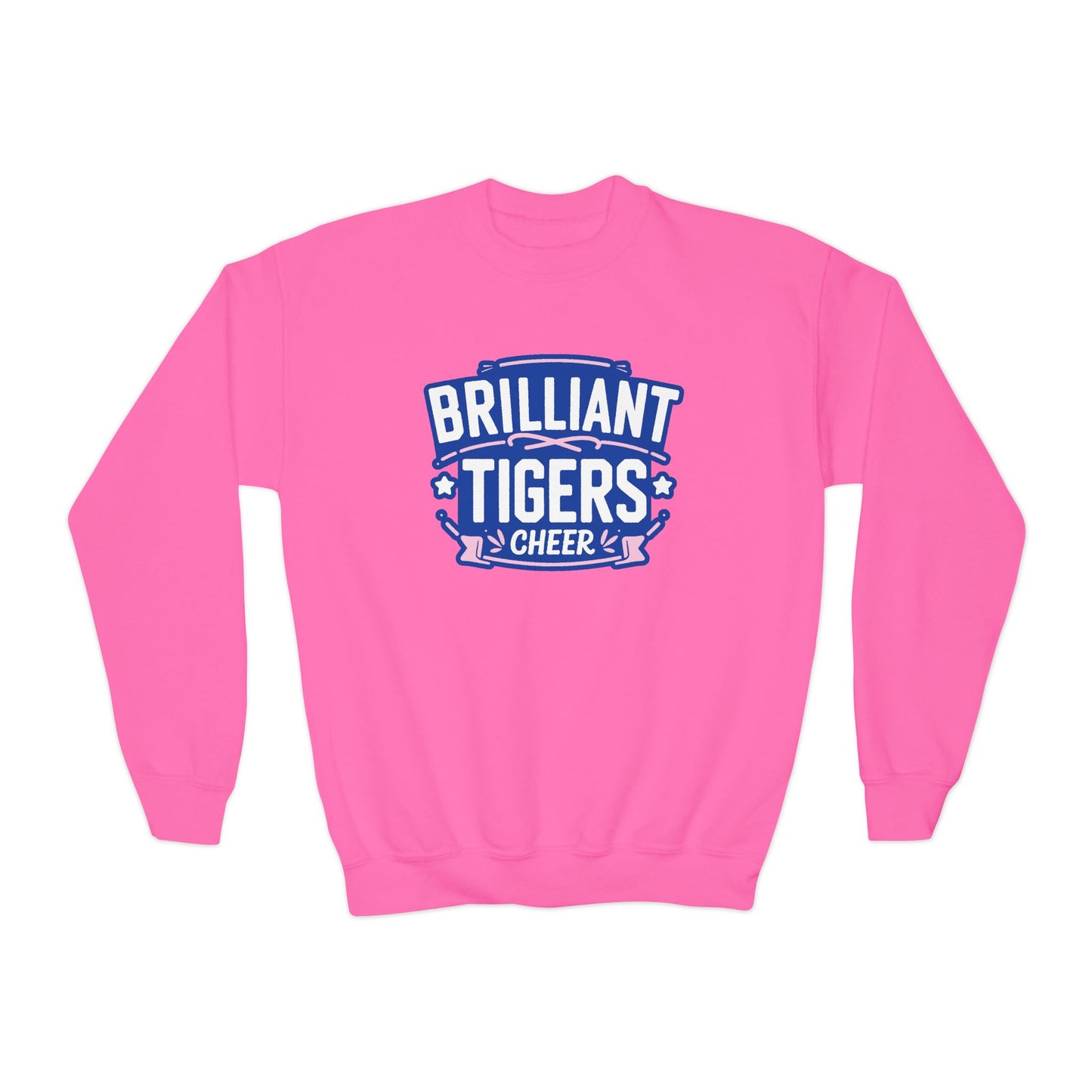 Youth Crewneck Sweatshirt \ Brilliant Tigers Cheer \ BTC2