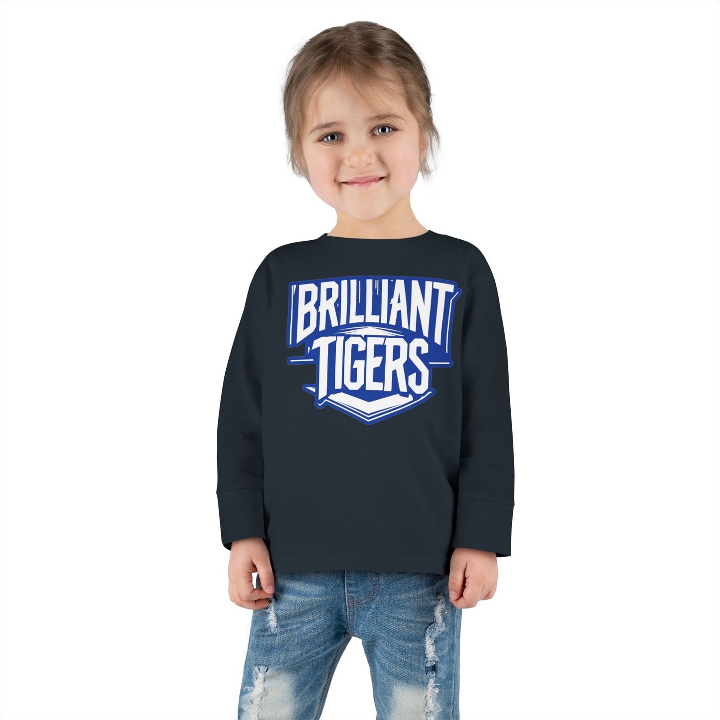 Toddler Long Sleeve Tee \ Brilliant Tigers \ BT2