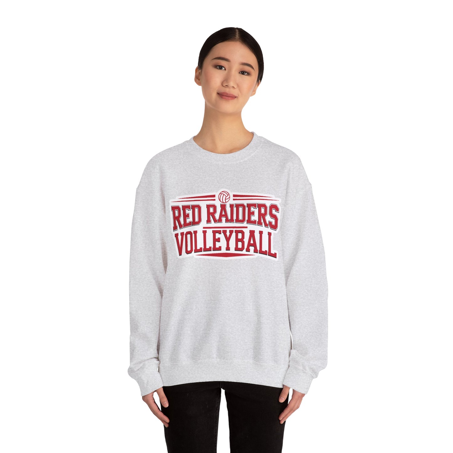 Adult Crewneck Sweatshirt \ Marion County Red Raiders Volleyball \ MCV2
