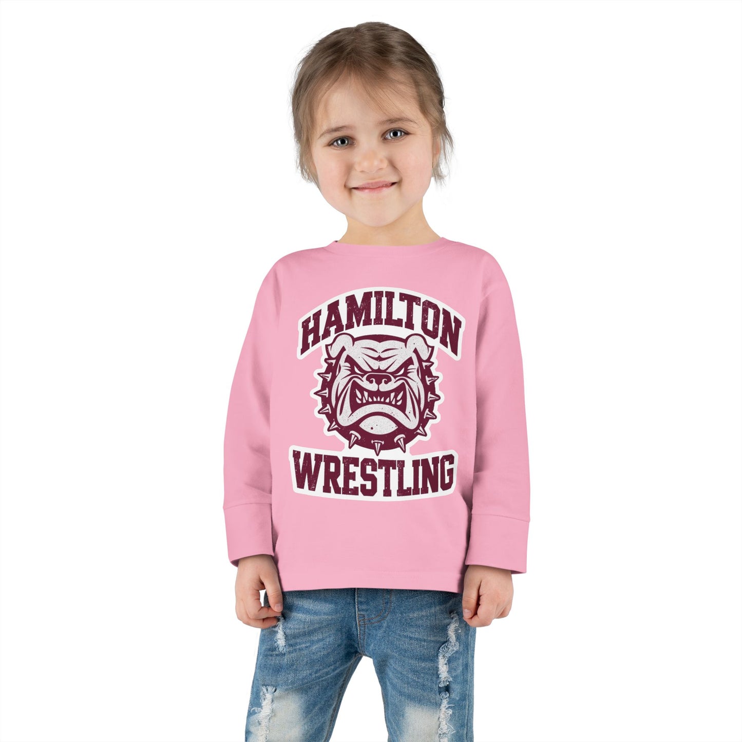 Toddler Long Sleeve Tee \ Hamilton Aggies Wrestling \ HAW2
