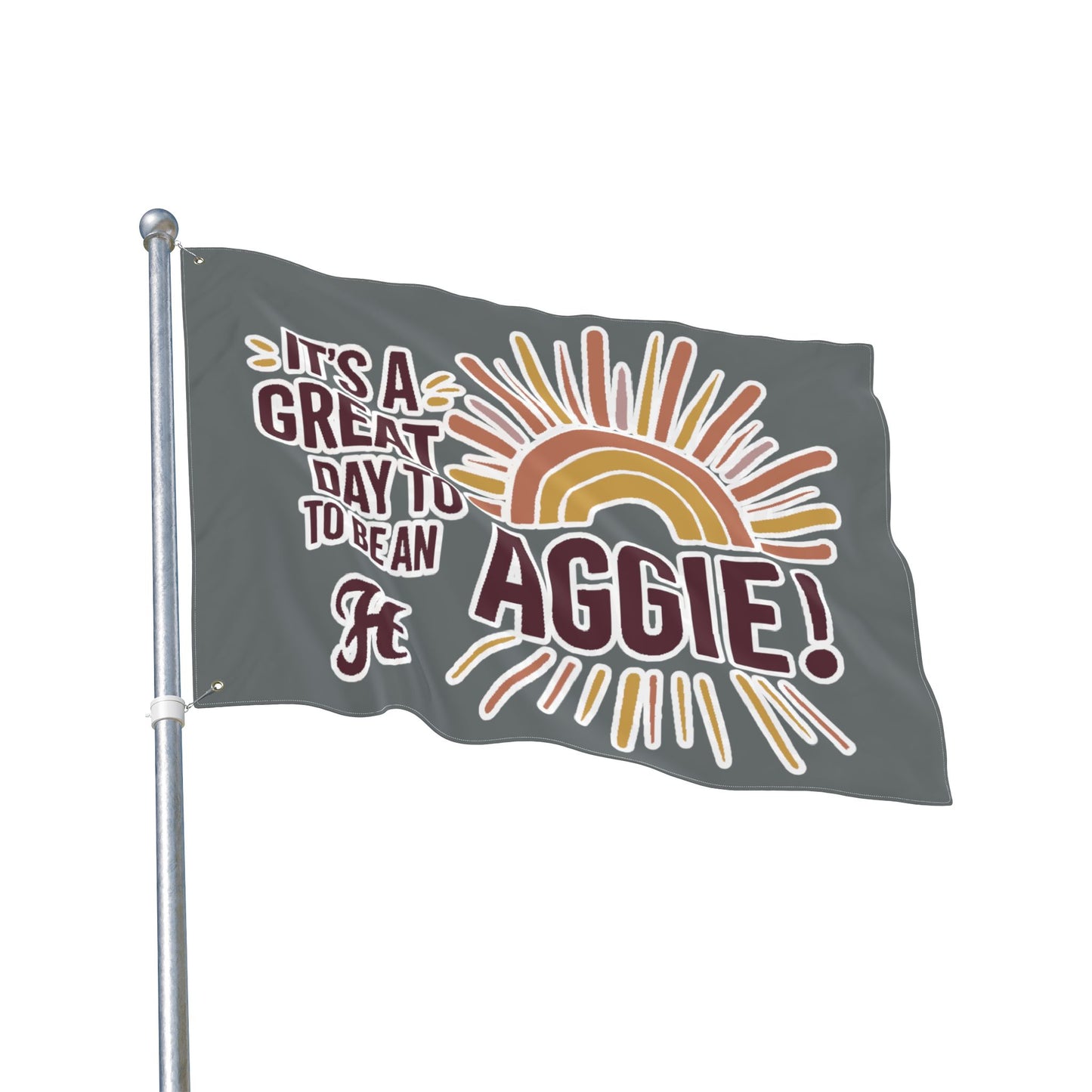 Double Sided Flag \ It's a Great Day to be an Aggie! \ GDA1