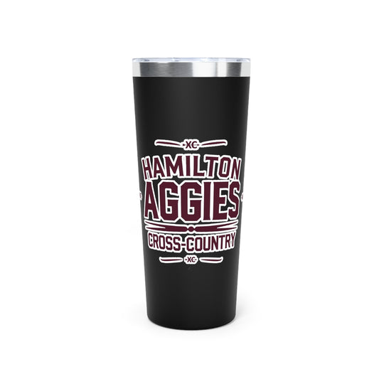 22oz Copper Insulated Tumbler \ Hamilton Aggies Cross-Country \ HCC1