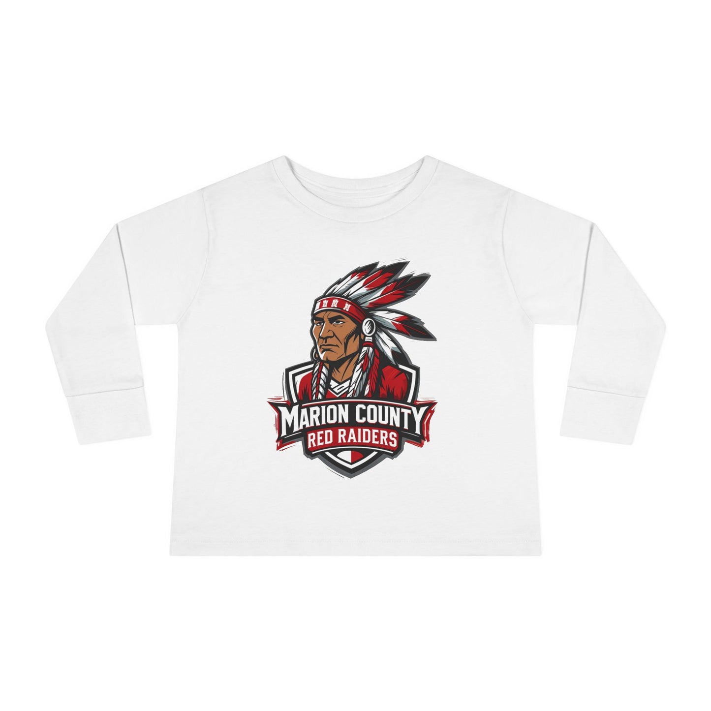 Toddler Long Sleeve Tee \ Marion County Red Raiders \ MC2