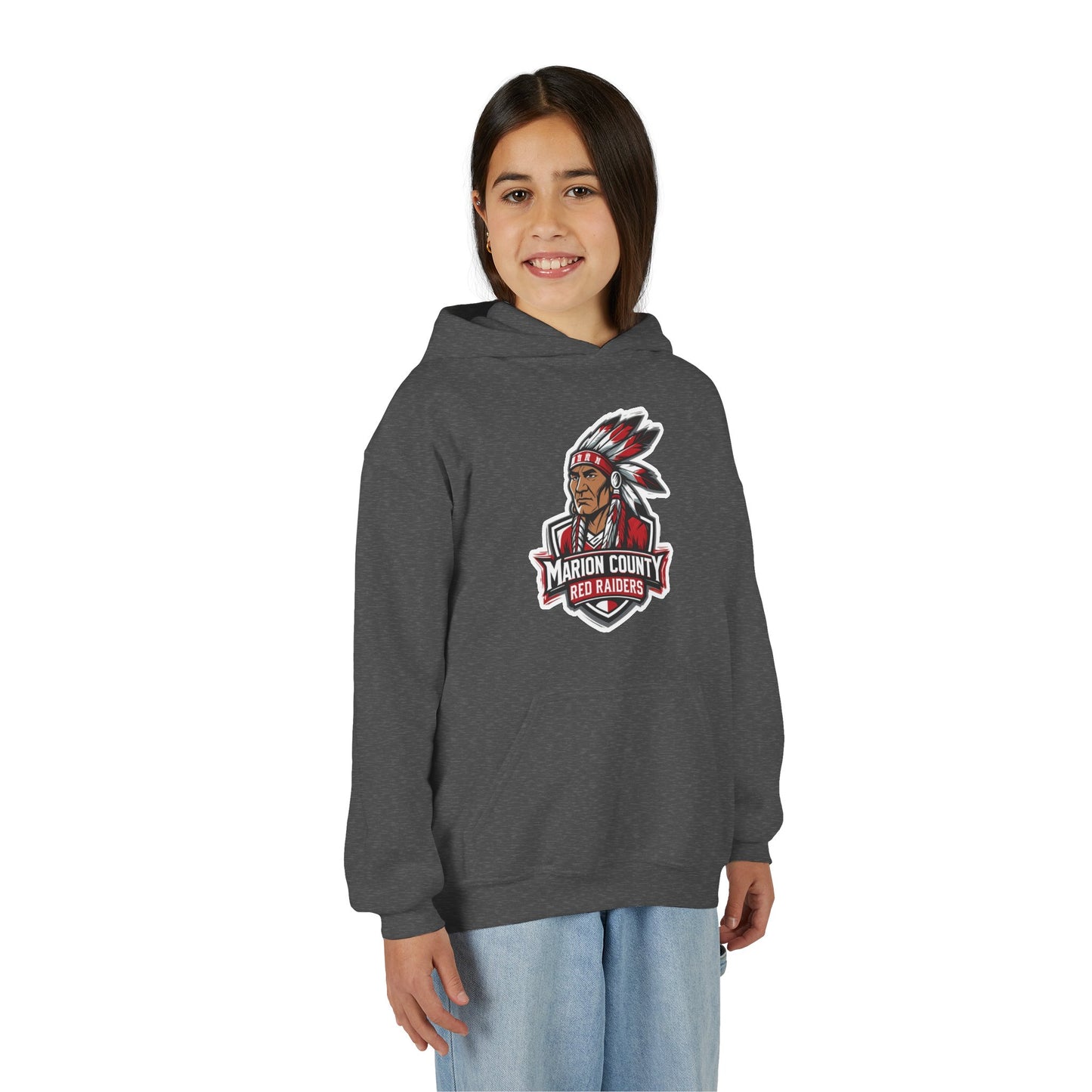 Youth Hoodie Sweatshirt \ Marion County Red Raiders \ MC2
