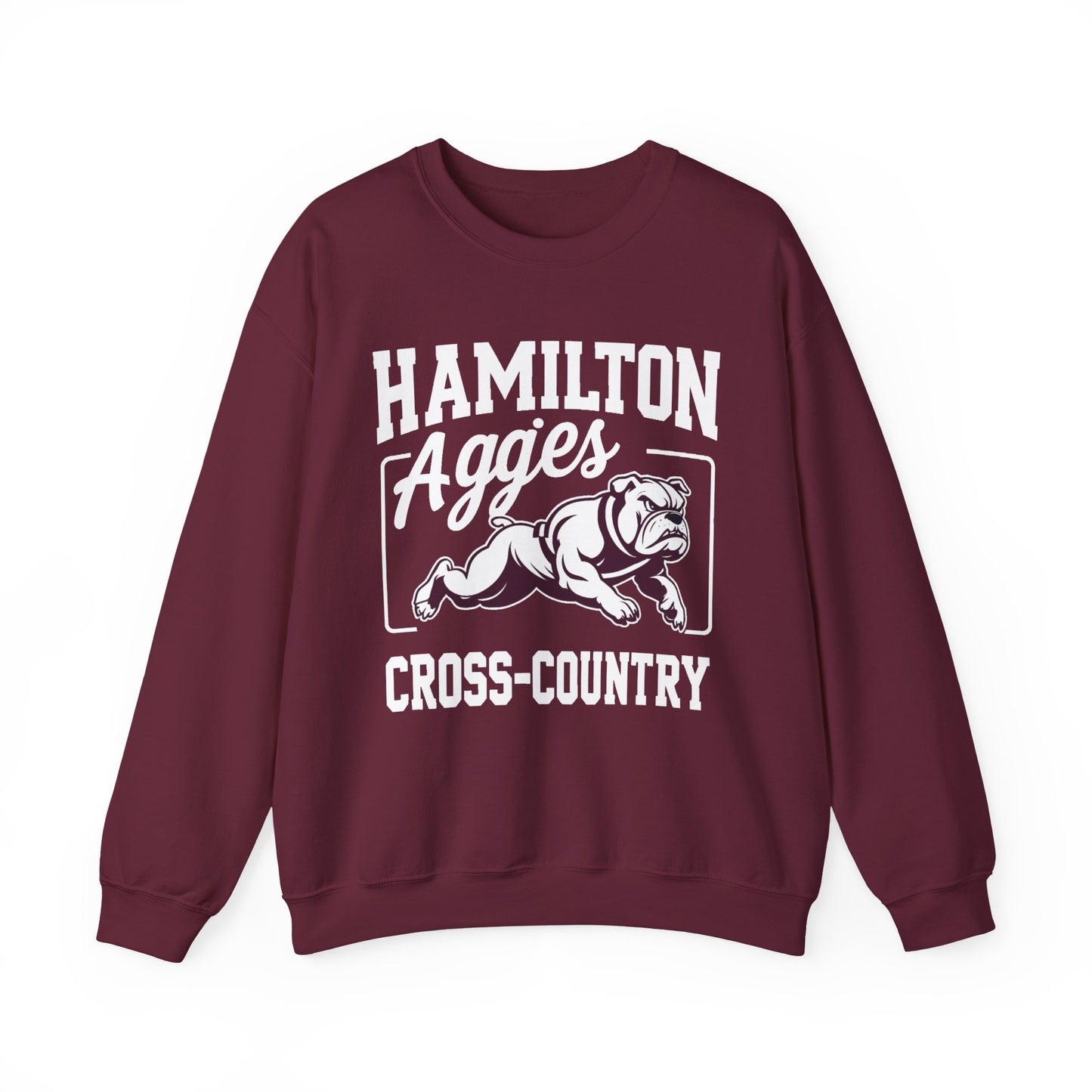 Adult Crewneck Sweatshirt \ Hamilton Aggies Cross-Country \ HCC2