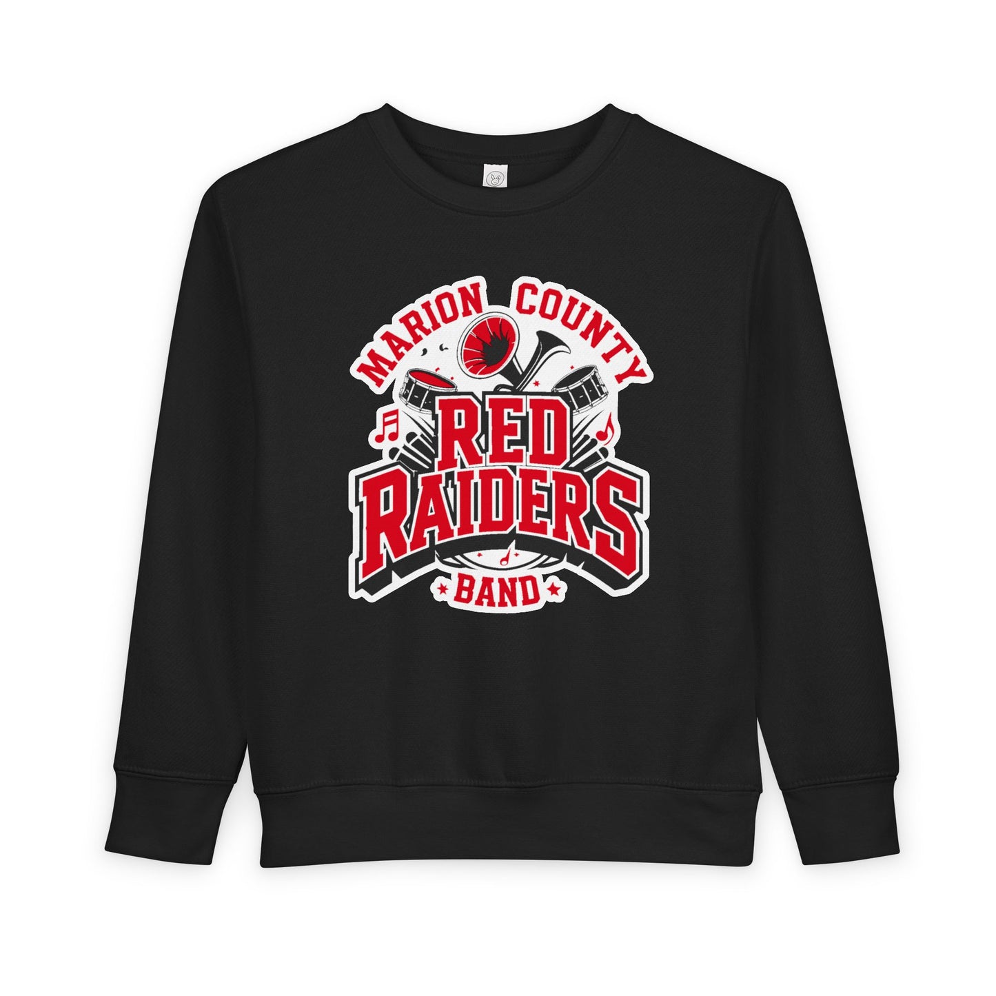 Toddler Crewneck Sweatshirt \ Marion County Red Raiders Band \ MCB2