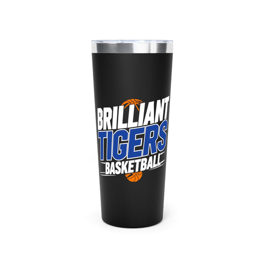 22oz Copper Insulated Tumbler \ Brilliant Tigers Basketball \ BTBK1