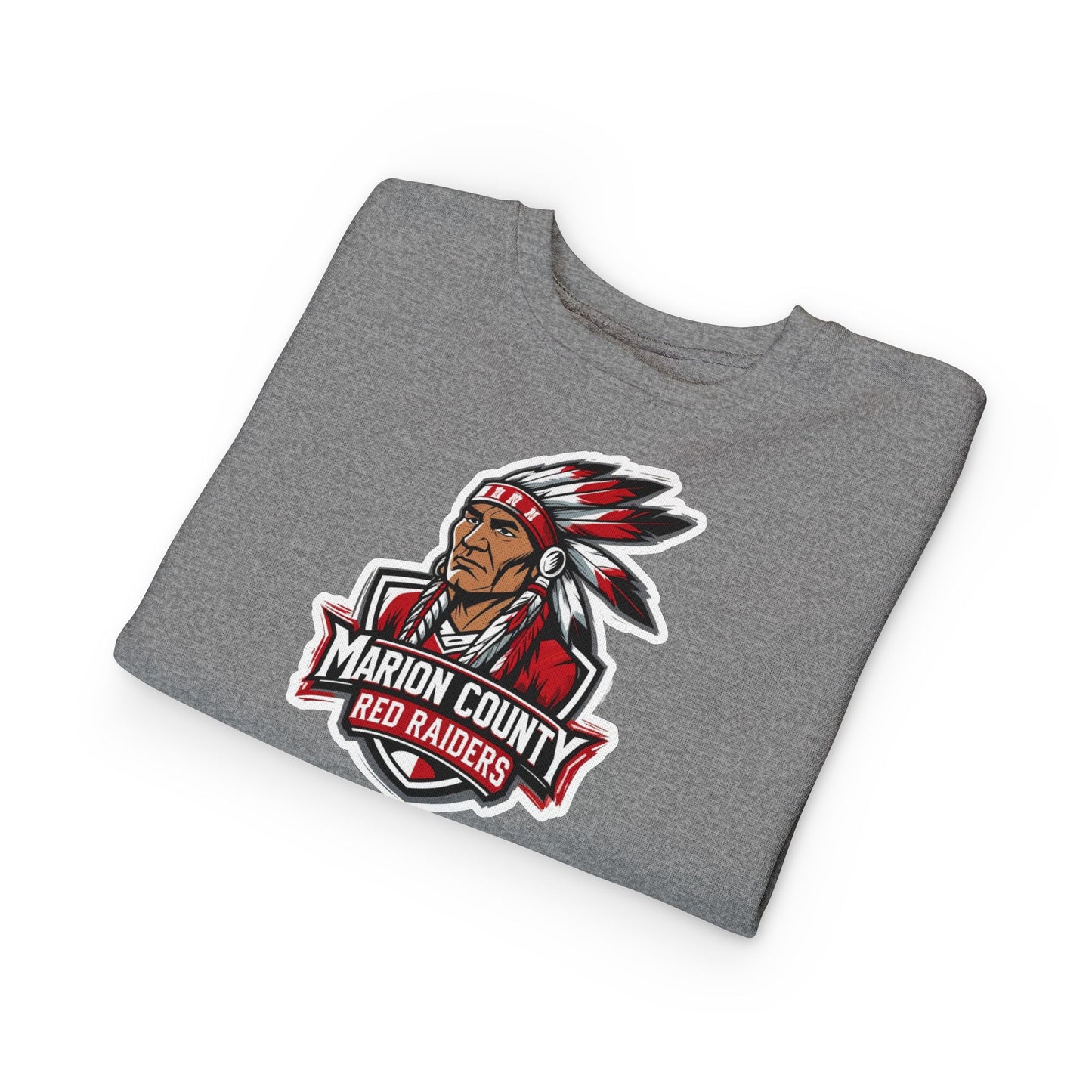 Toddler Crewneck Sweatshirt \ Marion County Red Raiders \ MC2