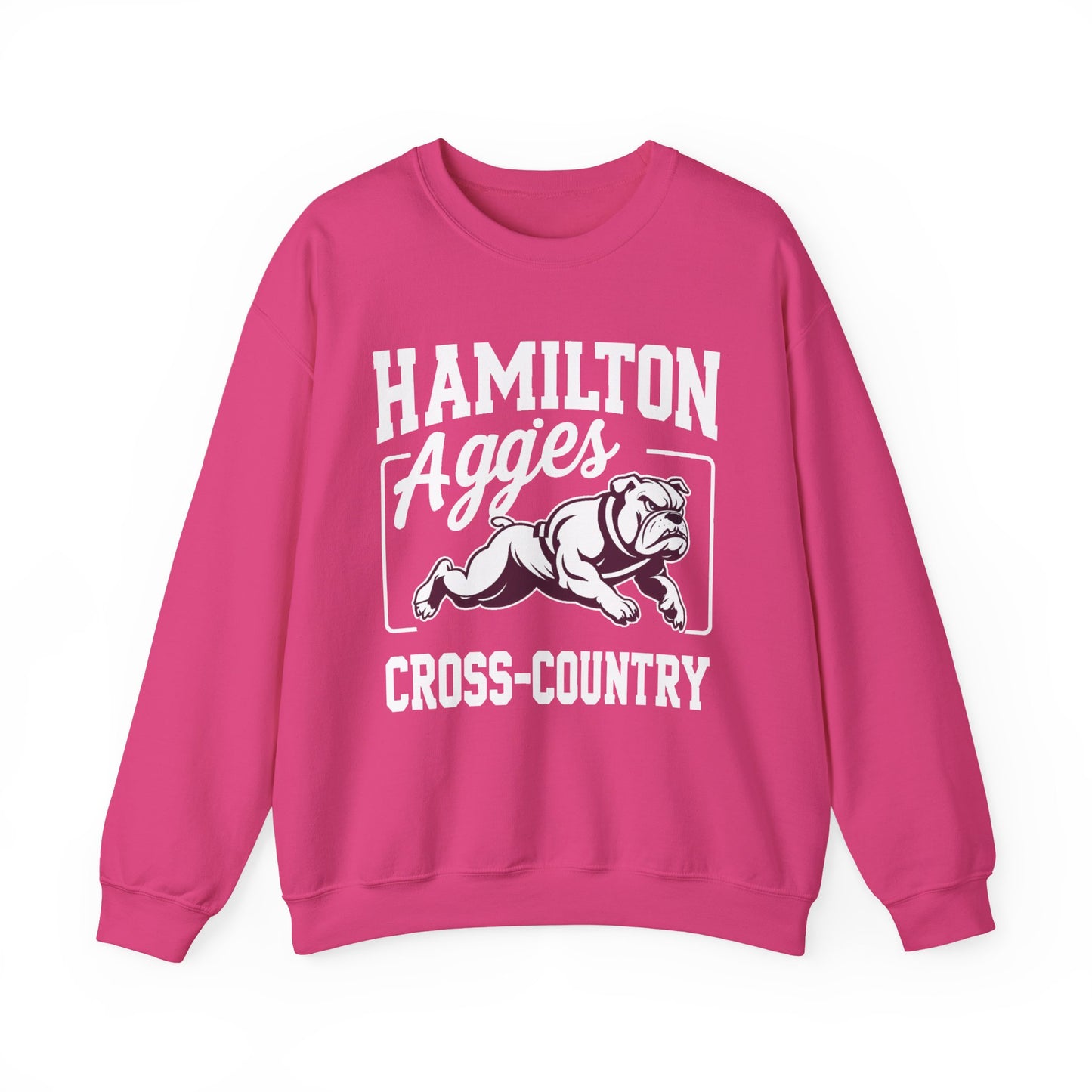 Adult Crewneck Sweatshirt \ Hamilton Aggies Cross-Country \ HCC2