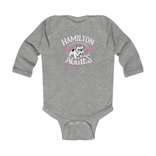 Long Sleeve Baby Bodysuit \ Hamilton Aggies \ HAG4