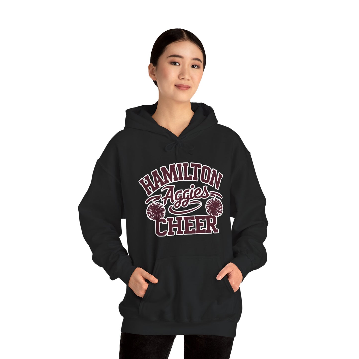 Adult Hoodie Sweatshirt \ Hamilton Aggies Cheer \ HAC2