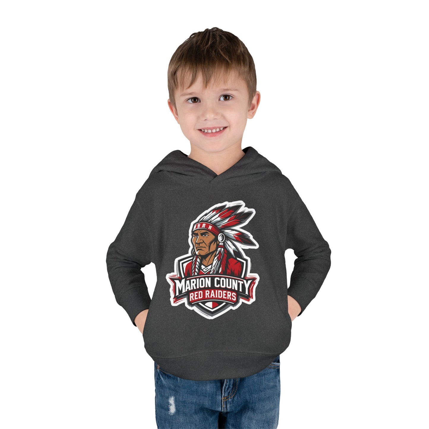 Toddler Hoodie Sweatshirt \ Marion County Red Raiders \ MC2