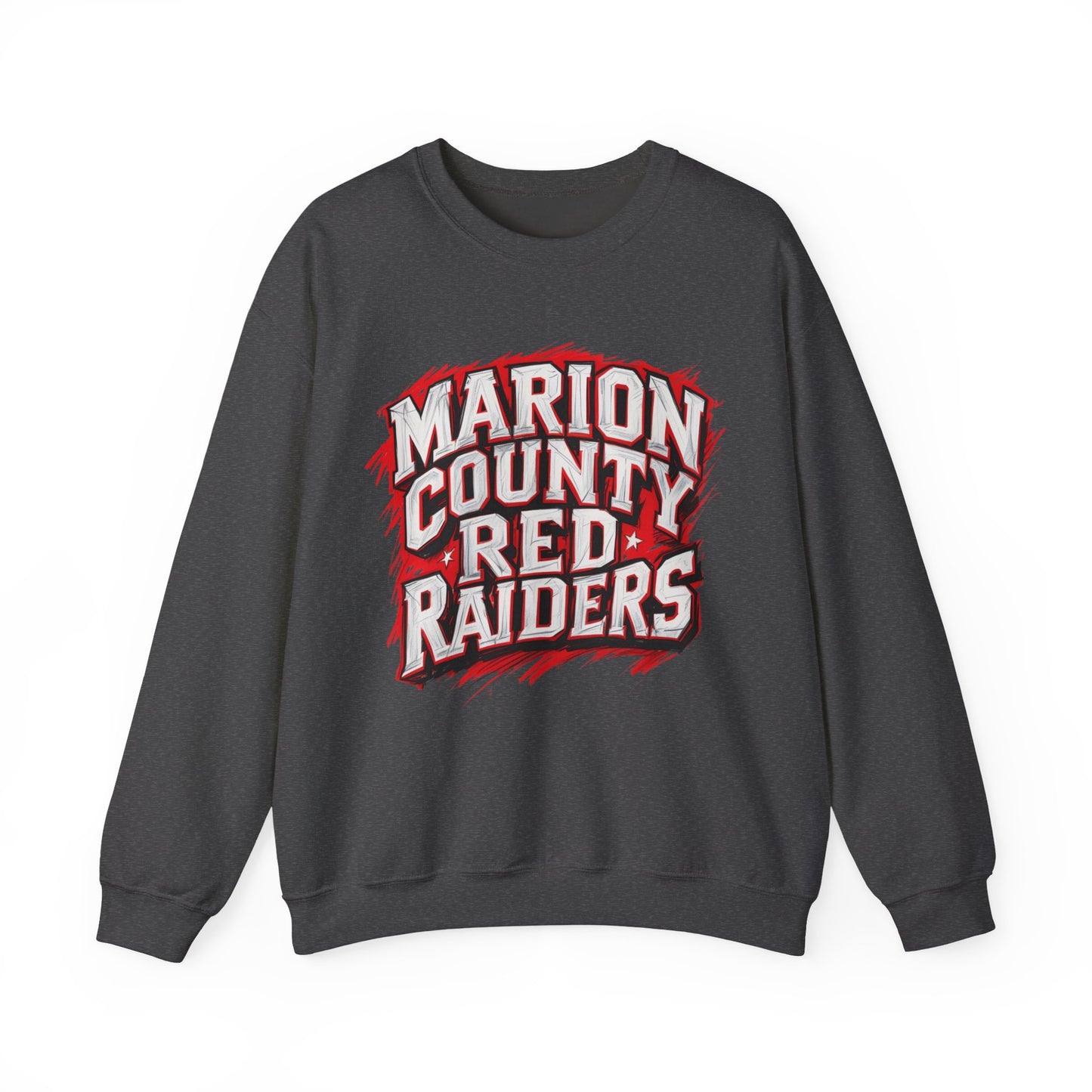 Adult Crewneck Sweatshirt \ Marion County Red Raiders \ MC1