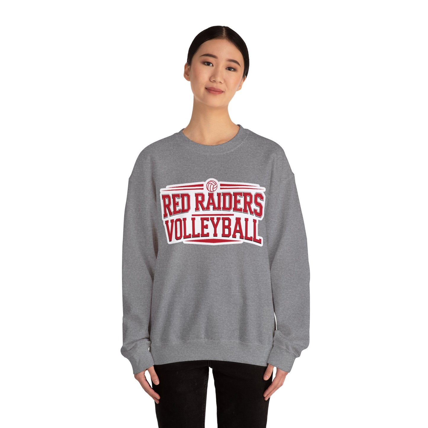 Adult Crewneck Sweatshirt \ Marion County Red Raiders Volleyball \ MCV2