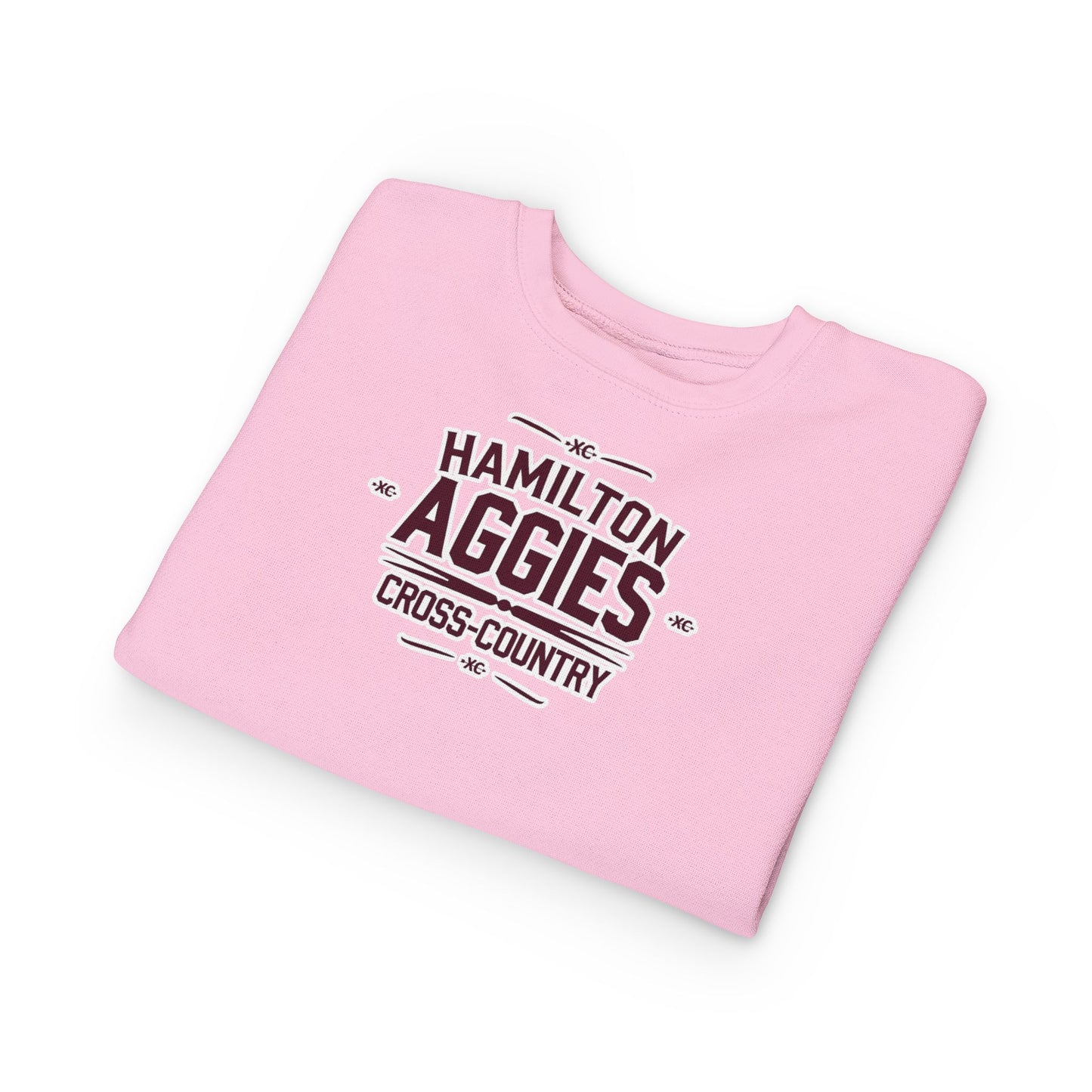 Toddler Crewneck Sweatshirt \ Hamilton Aggies Cross-Country \ HCC1