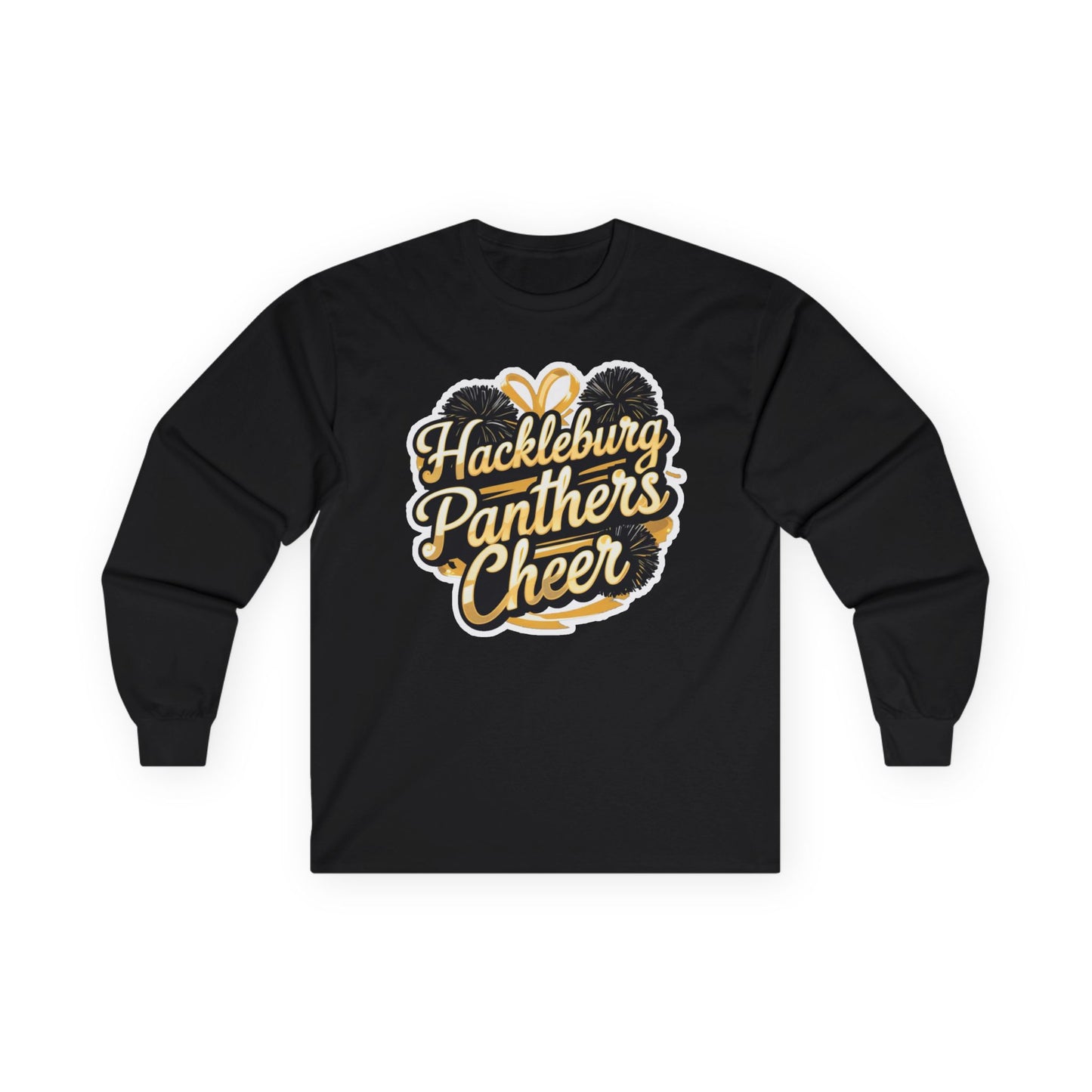 Adult Long Sleeve Tee \ Hackleburg Panthers Cheer \ HPC2