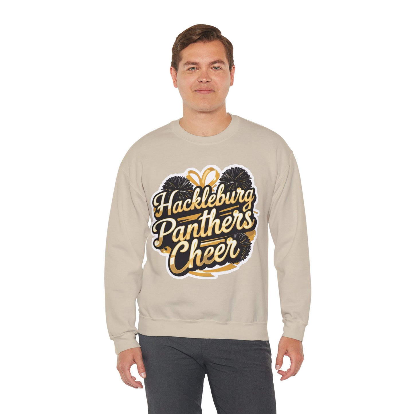 Adult Crewneck Sweatshirt \ Hackleburg Panthers Cheer \ HPC2