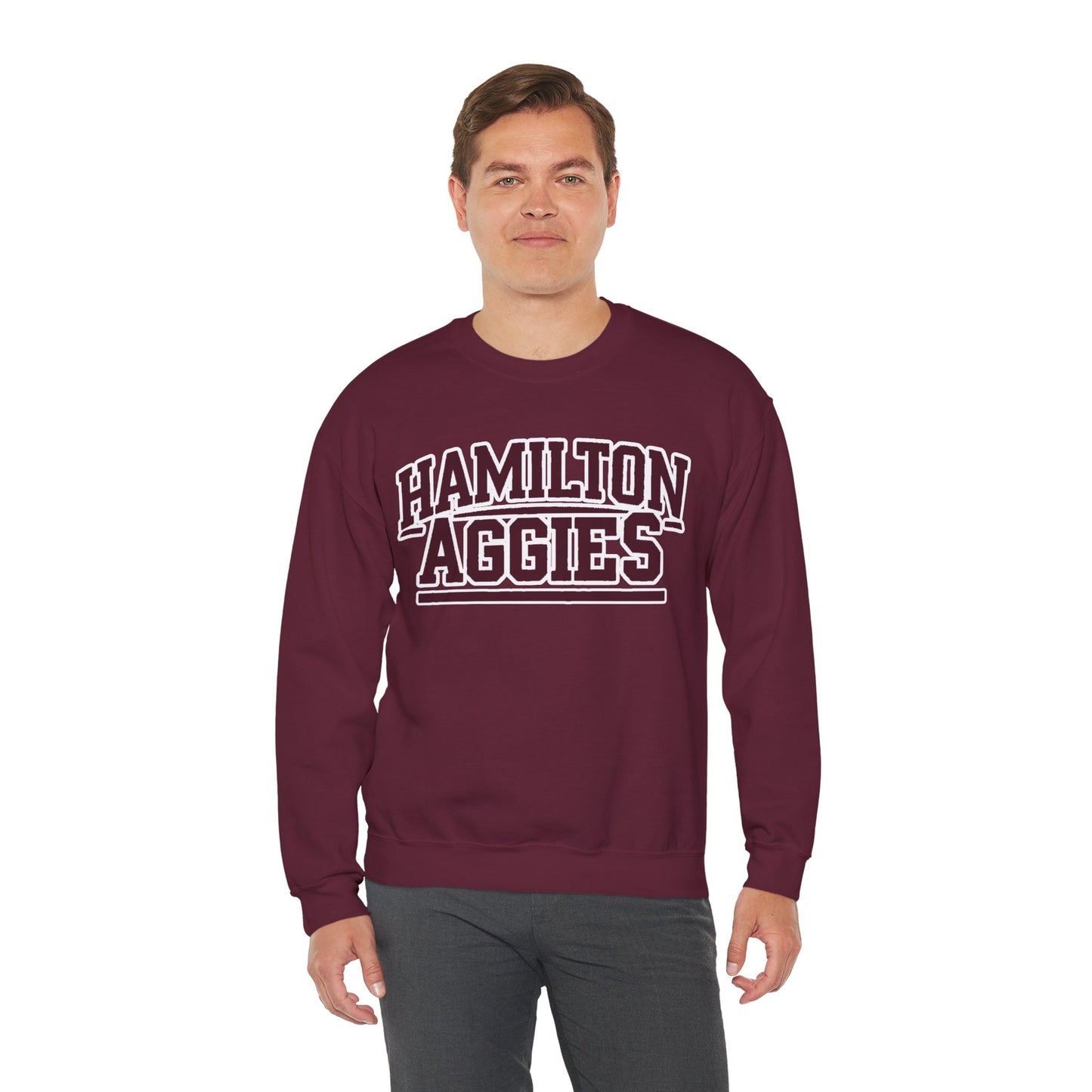 Adult Crewneck Sweatshirt \ Hamilton Aggies \ HA2