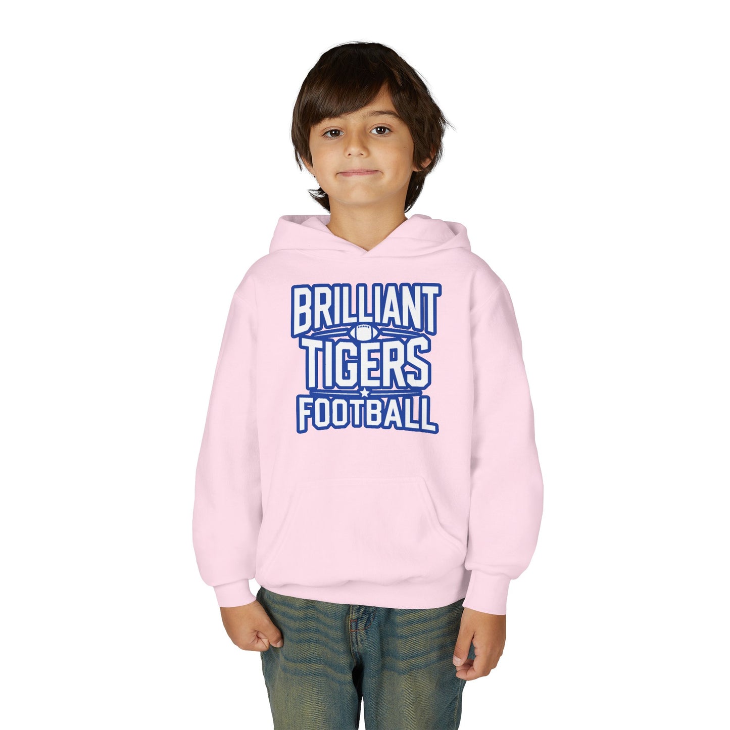 Youth Hoodie Sweatshirt \ Brilliant Tigers Football \ BTF1